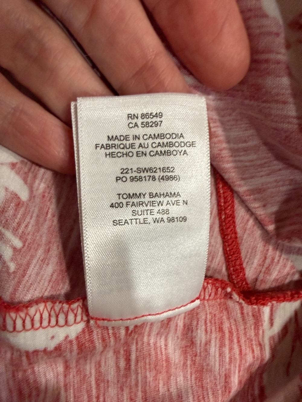 Tommy BAHAMA Marina Flor Da Vida Sundress In Red Size Small - Picture 9 of 9